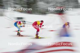 15.12.2023, Trondheim, Norway (NOR): Emma Ribom (SWE), Kristine Stavaas Skistad (NOR), (l-r)  - FIS world cup cross-country, individual sprint, Trondheim (NOR). www.nordicfocus.com. © Modica/NordicFocus. Every downloaded picture is fee-liable.