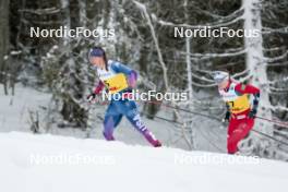 15.12.2023, Trondheim, Norway (NOR): Julia Kern (USA), Lotta Udnes Weng (NOR), (l-r)  - FIS world cup cross-country, individual sprint, Trondheim (NOR). www.nordicfocus.com. © Modica/NordicFocus. Every downloaded picture is fee-liable.
