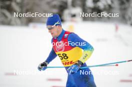 15.12.2023, Trondheim, Norway (NOR): Konstantin Bortsov (KAZ) - FIS world cup cross-country, individual sprint, Trondheim (NOR). www.nordicfocus.com. © Modica/NordicFocus. Every downloaded picture is fee-liable.