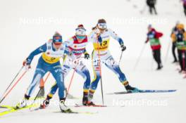 15.12.2023, Trondheim, Norway (NOR): Emma Ribom (SWE), Moa Ilar (SWE), (l-r)  - FIS world cup cross-country, individual sprint, Trondheim (NOR). www.nordicfocus.com. © Modica/NordicFocus. Every downloaded picture is fee-liable.