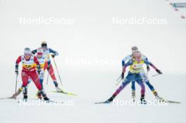 15.12.2023, Trondheim, Norway (NOR): Ane Appelkvist Stenseth (NOR), Johanna Hagstroem (SWE), Katerina Janatova (CZE), Jessie Diggins (USA), (l-r)  - FIS world cup cross-country, individual sprint, Trondheim (NOR). www.nordicfocus.com. © Modica/NordicFocus. Every downloaded picture is fee-liable.