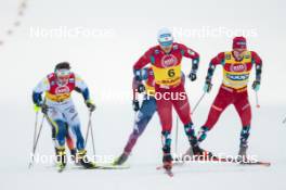 15.12.2023, Trondheim, Norway (NOR): Haavard Solaas Taugboel (NOR), Harald Oestberg Amundsen (NOR), (l-r)  - FIS world cup cross-country, individual sprint, Trondheim (NOR). www.nordicfocus.com. © Modica/NordicFocus. Every downloaded picture is fee-liable.