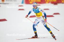 16.12.2023, Trondheim, Norway (NOR): Emma Ribom (SWE) - FIS world cup cross-country, skiathlon, Trondheim (NOR). www.nordicfocus.com. © Modica/NordicFocus. Every downloaded picture is fee-liable.