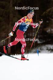 31.12.2023, Toblach, Italy (ITA): Mika Vermeulen (AUT) - FIS world cup cross-country, tour de ski, 10km, Toblach (ITA). www.nordicfocus.com. © Modica/NordicFocus. Every downloaded picture is fee-liable.