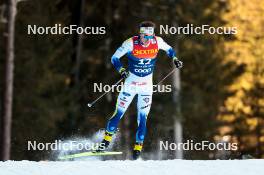 30.12.2023, Toblach, Italy (ITA): Johan Haeggstroem (SWE) - FIS world cup cross-country, tour de ski, individual sprint, Toblach (ITA). www.nordicfocus.com. © Modica/NordicFocus. Every downloaded picture is fee-liable.