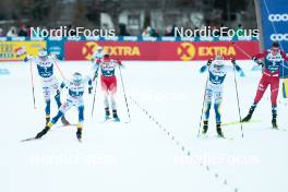 30.12.2023, Toblach, Italy (ITA): Jonna Sundling (SWE), Linn Svahn (SWE), (l-r)  - FIS world cup cross-country, tour de ski, individual sprint, Toblach (ITA). www.nordicfocus.com. © Modica/NordicFocus. Every downloaded picture is fee-liable.
