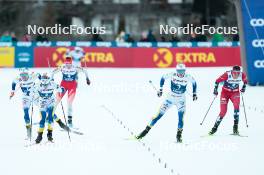 30.12.2023, Toblach, Italy (ITA): Jonna Sundling (SWE), Linn Svahn (SWE), (l-r)  - FIS world cup cross-country, tour de ski, individual sprint, Toblach (ITA). www.nordicfocus.com. © Modica/NordicFocus. Every downloaded picture is fee-liable.