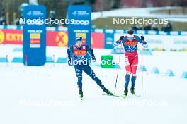 30.12.2023, Toblach, Italy (ITA): Davide Graz (ITA), Ondrej Cerny (CZE), (l-r)  - FIS world cup cross-country, tour de ski, individual sprint, Toblach (ITA). www.nordicfocus.com. © Modica/NordicFocus. Every downloaded picture is fee-liable.