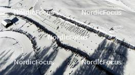 28.01.2024, Goms, Switzerland (SUI): Aerial view of the menÕs race   - FIS world cup cross-country, mass, Goms (SUI). www.nordicfocus.com. © Modica/NordicFocus. Every downloaded picture is fee-liable.