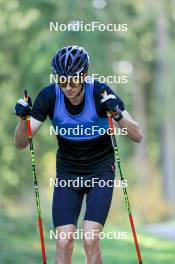 19.10.2023, Ramsau am Dachstein, Austria (AUT): Terence Weber (GER) - Nordic Combined summer training, Ramsau am Dachstein (AUT). www.nordicfocus.com. © Manzoni/NordicFocus. Every downloaded picture is fee-liable.