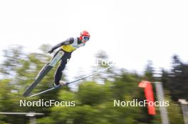 26.08.2023, Oberwiesenthal, Germany (GER): Nick Schoenfeld (GER) - FIS Nordic Combined Summer Grand Prix men and women, individual gundersen HS105/10km men, Oberwiesenthal (GER). www.nordicfocus.com. © Volk/NordicFocus. Every downloaded picture is fee-liable.