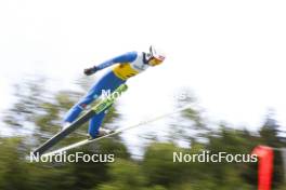 26.08.2023, Oberwiesenthal, Germany (GER): Richard Stenzel (GER) - FIS Nordic Combined Summer Grand Prix men and women, individual gundersen HS105/10km men, Oberwiesenthal (GER). www.nordicfocus.com. © Volk/NordicFocus. Every downloaded picture is fee-liable.