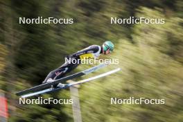 26.08.2023, Oberwiesenthal, Germany (GER): Fabian Riessle (GER) - FIS Nordic Combined Summer Grand Prix men and women, individual gundersen HS105/10km men, Oberwiesenthal (GER). www.nordicfocus.com. © Volk/NordicFocus. Every downloaded picture is fee-liable.