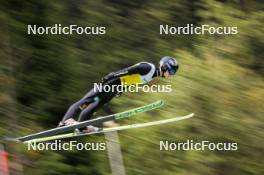 26.08.2023, Oberwiesenthal, Germany (GER): Christian Frank (GER) - FIS Nordic Combined Summer Grand Prix men and women, individual gundersen HS105/10km men, Oberwiesenthal (GER). www.nordicfocus.com. © Volk/NordicFocus. Every downloaded picture is fee-liable.