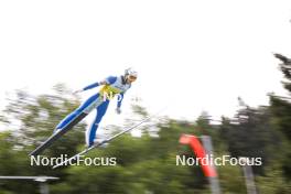26.08.2023, Oberwiesenthal, Germany (GER): Gasper Brecl (SLO) - FIS Nordic Combined Summer Grand Prix men and women, individual gundersen HS105/10km men, Oberwiesenthal (GER). www.nordicfocus.com. © Volk/NordicFocus. Every downloaded picture is fee-liable.