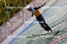25.08.2023, Oberwiesenthal, Germany (GER): Richard Stenzel (GER) - FIS Nordic Combined Summer Grand Prix men and women, training HS105 men, Oberwiesenthal (GER). www.nordicfocus.com. © Volk/NordicFocus. Every downloaded picture is fee-liable.