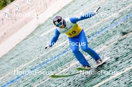 25.08.2023, Oberwiesenthal, Germany (GER): Vitaliy Hrebeniuk (UKR) - FIS Nordic Combined Summer Grand Prix men and women, training HS105 men, Oberwiesenthal (GER). www.nordicfocus.com. © Volk/NordicFocus. Every downloaded picture is fee-liable.