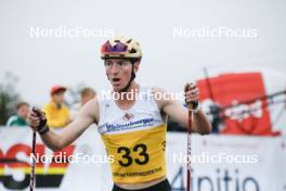 26.08.2023, Oberwiesenthal, Germany (GER): Stephen Schumann (USA) - FIS Nordic Combined Summer Grand Prix men and women, individual gundersen HS105/10km men, Oberwiesenthal (GER). www.nordicfocus.com. © Volk/NordicFocus. Every downloaded picture is fee-liable.