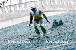 25.08.2023, Oberwiesenthal, Germany (GER): Andrzej Szczechowicz (POL) - FIS Nordic Combined Summer Grand Prix men and women, training HS105 men, Oberwiesenthal (GER). www.nordicfocus.com. © Volk/NordicFocus. Every downloaded picture is fee-liable.