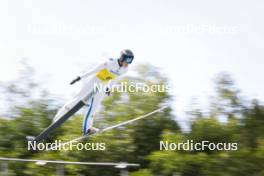 26.08.2023, Oberwiesenthal, Germany (GER): Samuel Bauregger (AUT) - FIS Nordic Combined Summer Grand Prix men and women, individual gundersen HS105/10km men, Oberwiesenthal (GER). www.nordicfocus.com. © Volk/NordicFocus. Every downloaded picture is fee-liable.