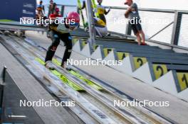 26.08.2023, Oberwiesenthal, Germany (GER): David Mach (GER) - FIS Nordic Combined Summer Grand Prix men and women, individual gundersen HS105/10km men, Oberwiesenthal (GER). www.nordicfocus.com. © Volk/NordicFocus. Every downloaded picture is fee-liable.