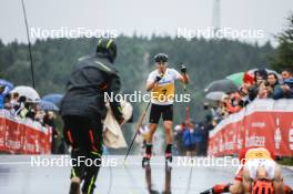 26.08.2023, Oberwiesenthal, Germany (GER): Manuel Faisst (GER) - FIS Nordic Combined Summer Grand Prix men and women, individual gundersen HS105/10km men, Oberwiesenthal (GER). www.nordicfocus.com. © Volk/NordicFocus. Every downloaded picture is fee-liable.