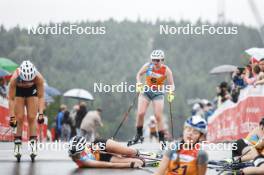 26.08.2023, Oberwiesenthal, Germany (GER): Claudia Purker (AUT) - FIS Nordic Combined Summer Grand Prix men and women, individual gundersen HS105/5km women, Oberwiesenthal (GER). www.nordicfocus.com. © Volk/NordicFocus. Every downloaded picture is fee-liable.