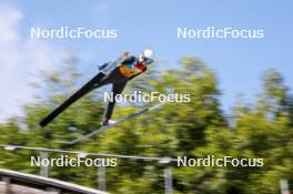 26.08.2023, Oberwiesenthal, Germany (GER): Alexa Brabec (USA) - FIS Nordic Combined Summer Grand Prix men and women, individual gundersen HS105/5km women, Oberwiesenthal (GER). www.nordicfocus.com. © Volk/NordicFocus. Every downloaded picture is fee-liable.