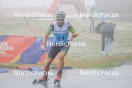 27.08.2023, Oberwiesenthal, Germany (GER): Vid Vhrovnik (SLO) - FIS Nordic Combined Summer Grand Prix men and women, mixed team sprint, Oberwiesenthal (GER). www.nordicfocus.com. © Volk/NordicFocus. Every downloaded picture is fee-liable.