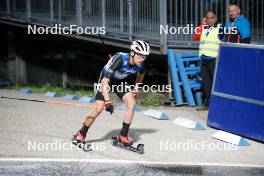30.08.2023, Oberstdorf, Germany (GER): Fabian Riessle (GER) - FIS Nordic Combined Summer Grand Prix men and women, individual gundersen HS137/10km women, Oberwiesenthal (GER). www.nordicfocus.com. © Volk/NordicFocus. Every downloaded picture is fee-liable.