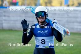 01.09.2023, Villach, Austria (AUT): Mael Tyrode (FRA) - FIS Nordic Combined Summer Grand Prix men and women, training, compact sprint HS98/7.5km men, Villach (AUT). www.nordicfocus.com. © Volk/NordicFocus. Every downloaded picture is fee-liable.