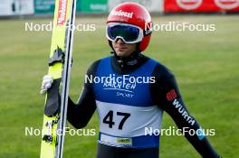 01.09.2023, Villach, Austria (AUT): Terence Weber (GER) - FIS Nordic Combined Summer Grand Prix men and women, training, compact sprint HS98/7.5km men, Villach (AUT). www.nordicfocus.com. © Volk/NordicFocus. Every downloaded picture is fee-liable.