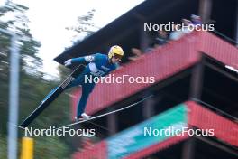 02.09.2023, Villach, Austria (AUT): Arttu Maekiaho (FIN) - FIS Nordic Combined Summer Grand Prix men and women, compact sprint HS98/7.5km men, Villach (AUT). www.nordicfocus.com. © Volk/NordicFocus. Every downloaded picture is fee-liable.