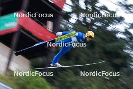 02.09.2023, Villach, Austria (AUT): Jesse Paeaekkoenen (FIN) - FIS Nordic Combined Summer Grand Prix men and women, compact sprint HS98/7.5km men, Villach (AUT). www.nordicfocus.com. © Volk/NordicFocus. Every downloaded picture is fee-liable.