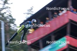 02.09.2023, Villach, Austria (AUT): Iacopo Bortolas (ITA) - FIS Nordic Combined Summer Grand Prix men and women, compact sprint HS98/7.5km men, Villach (AUT). www.nordicfocus.com. © Volk/NordicFocus. Every downloaded picture is fee-liable.