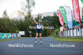 02.09.2023, Villach, Austria (AUT): Minja Korhonen (FIN) - FIS Nordic Combined Summer Grand Prix men and women, compact sprint HS98/5km women, Villach (AUT). www.nordicfocus.com. © Volk/NordicFocus. Every downloaded picture is fee-liable.