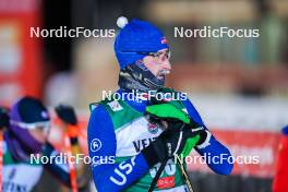 24.11.2023, Ruka, Finland (FIN): Grant Andrews (USA) - FIS world cup nordic combined men, compact HS142/7.5km, Ruka (FIN). www.nordicfocus.com. © Thibaut/NordicFocus. Every downloaded picture is fee-liable.