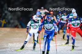 24.11.2023, Ruka, Finland (FIN): Espen Andersen (NOR), Ondrej Pazout (CZE), (l-r)  - FIS world cup nordic combined men, compact HS142/7.5km, Ruka (FIN). www.nordicfocus.com. © Thibaut/NordicFocus. Every downloaded picture is fee-liable.