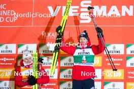 24.11.2023, Ruka, Finland (FIN): Joergen Graabak (NOR), (l-r) - FIS world cup nordic combined men, compact HS142/7.5km, Ruka (FIN). www.nordicfocus.com. © Thibaut/NordicFocus. Every downloaded picture is fee-liable.