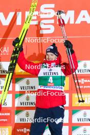 24.11.2023, Ruka, Finland (FIN): Joergen Graabak (NOR), (l-r) - FIS world cup nordic combined men, compact HS142/7.5km, Ruka (FIN). www.nordicfocus.com. © Thibaut/NordicFocus. Every downloaded picture is fee-liable.