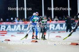 24.11.2023, Ruka, Finland (FIN): Ilkka Herola (FIN), David Mach (GER), (l-r)  - FIS world cup nordic combined men, compact HS142/7.5km, Ruka (FIN). www.nordicfocus.com. © Thibaut/NordicFocus. Every downloaded picture is fee-liable.