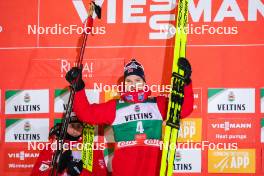 25.11.2023, Ruka, Finland (FIN): Joergen Graabak (NOR), (l-r) - FIS world cup nordic combined men, individual gundersen HS142/10km, Ruka (FIN). www.nordicfocus.com. © Thibaut/NordicFocus. Every downloaded picture is fee-liable.