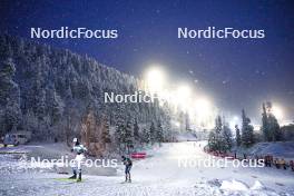 25.11.2023, Ruka, Finland (FIN): Espen Bjoernstad (NOR), Ryota Yamamoto (JPN), (l-r)  - FIS world cup nordic combined men, individual gundersen HS142/10km, Ruka (FIN). www.nordicfocus.com. © Thibaut/NordicFocus. Every downloaded picture is fee-liable.
