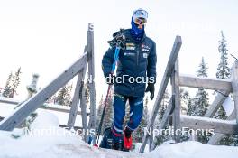 26.11.2023, Ruka, Finland (FIN): Marco Heinis (FRA) - FIS world cup nordic combined men, mass HS142/10km, Ruka (FIN). www.nordicfocus.com. © Thibaut/NordicFocus. Every downloaded picture is fee-liable.
