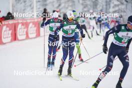 26.11.2023, Ruka, Finland (FIN): Matteo Baud (FRA) - FIS world cup nordic combined men, mass HS142/10km, Ruka (FIN). www.nordicfocus.com. © Thibaut/NordicFocus. Every downloaded picture is fee-liable.