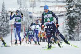 26.11.2023, Ruka, Finland (FIN): Iacopo Bortolas (ITA) - FIS world cup nordic combined men, mass HS142/10km, Ruka (FIN). www.nordicfocus.com. © Thibaut/NordicFocus. Every downloaded picture is fee-liable.