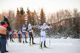 02.12.2023, Lillehammer, Norway (NOR): Vinzenz Geiger (GER), Andreas Skoglund (NOR) - FIS world cup nordic combined men, individual gundersen HS98/10km, Lillehammer (NOR). www.nordicfocus.com. © Authamayou/NordicFocus. Every downloaded picture is fee-liable.