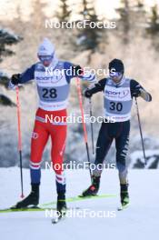 02.12.2023, Lillehammer, Norway (NOR): Jan Vytrval (CZE), Sora Yachi (JPN), (l-r)  - FIS world cup nordic combined men, individual gundersen HS98/10km, Lillehammer (NOR). www.nordicfocus.com. © Authamayou/NordicFocus. Every downloaded picture is fee-liable.