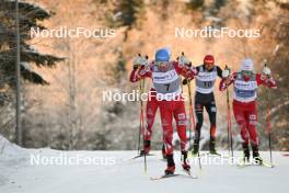 02.12.2023, Lillehammer, Norway (NOR): Stefan Rettenegger (AUT), Johannes Lamparter (AUT), (l-r)  - FIS world cup nordic combined men, individual gundersen HS98/10km, Lillehammer (NOR). www.nordicfocus.com. © Authamayou/NordicFocus. Every downloaded picture is fee-liable.