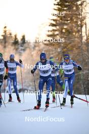 02.12.2023, Lillehammer, Norway (NOR): Stephen Schumann (USA), Wille Karhumaa (FIN), (l-r)  - FIS world cup nordic combined men, individual gundersen HS98/10km, Lillehammer (NOR). www.nordicfocus.com. © Authamayou/NordicFocus. Every downloaded picture is fee-liable.
